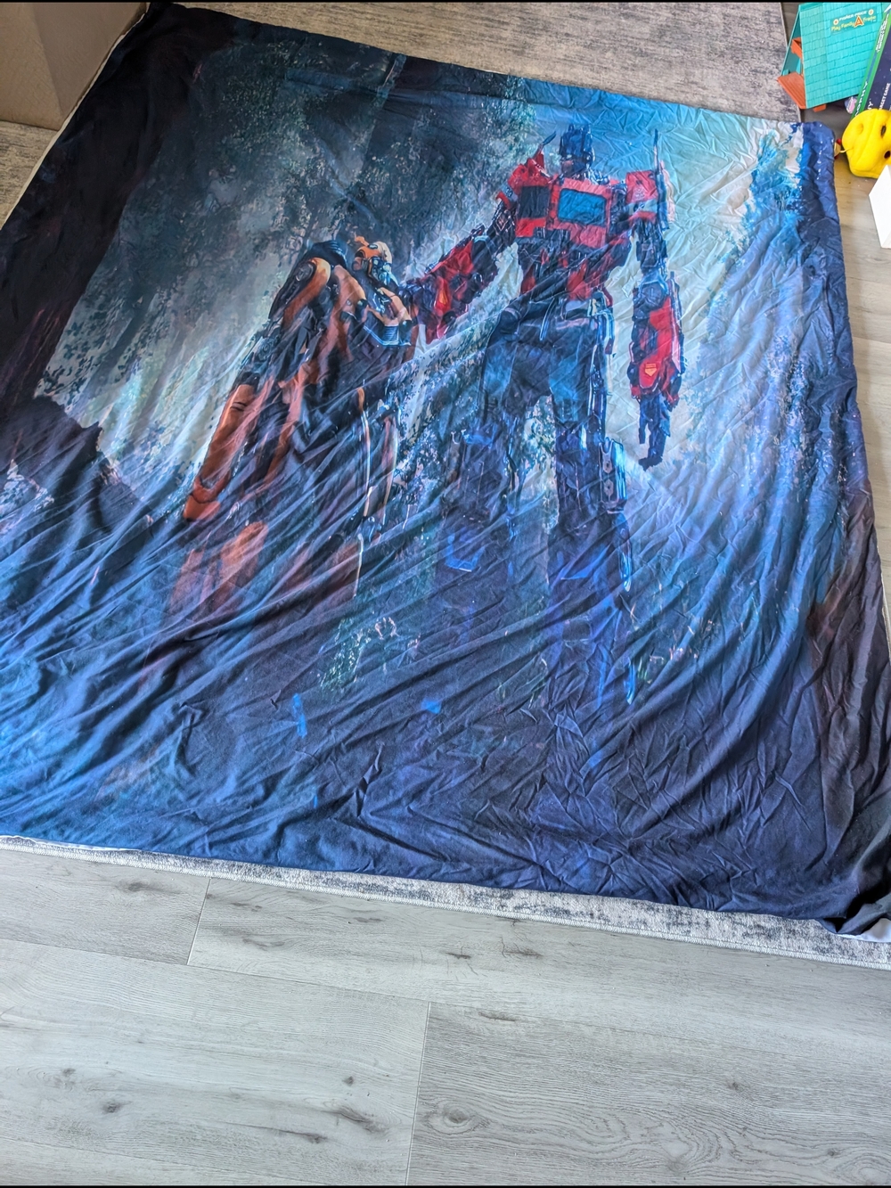 Transformers Optimus Prime Duvet Cover- Blue & Red